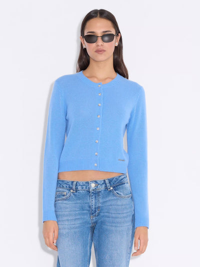 W. Cashmere Cardigan, Blue
