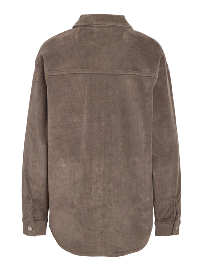 Alva LS Shacket Colored Corduroy , Morel