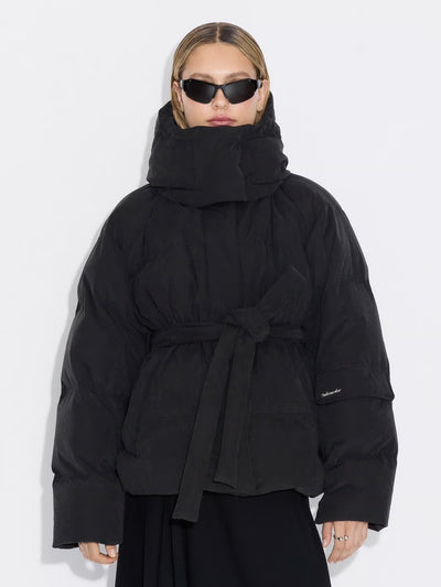 Steilia Brushed Down Jkt, Black