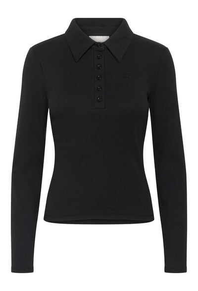 Drew LS Polo Top, Black