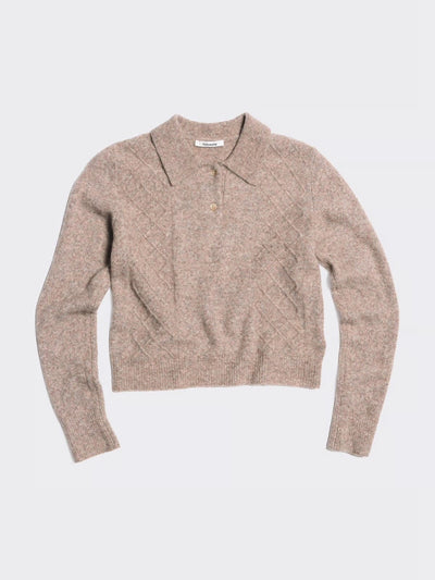 Argyle Polo, Taupe