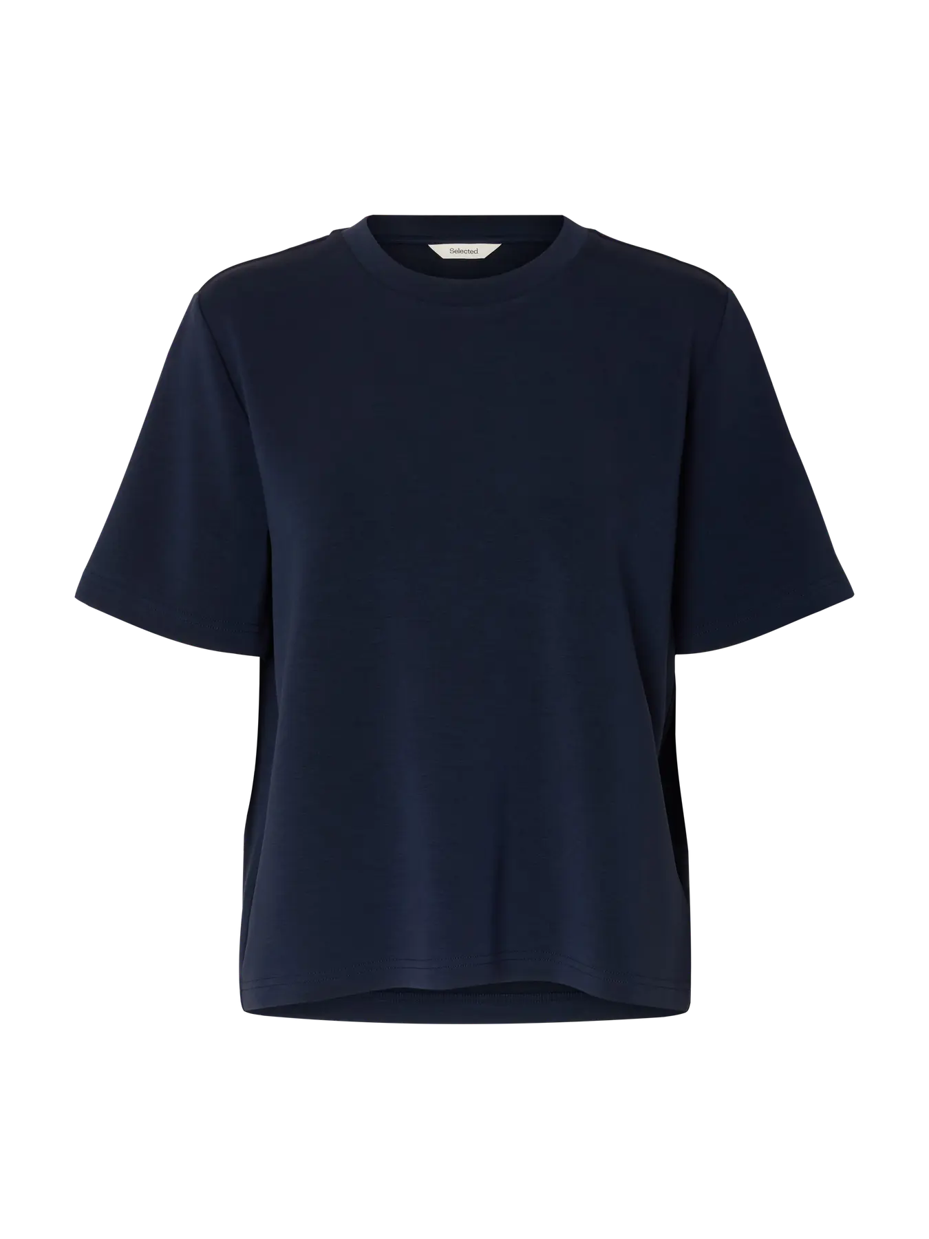 Essential SS Boxy Tee, Dark Sapphire