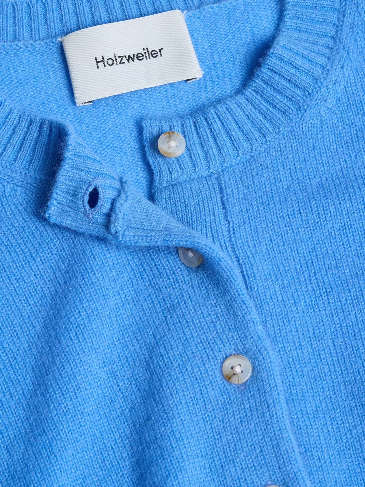 W. Cashmere Cardigan, Blue