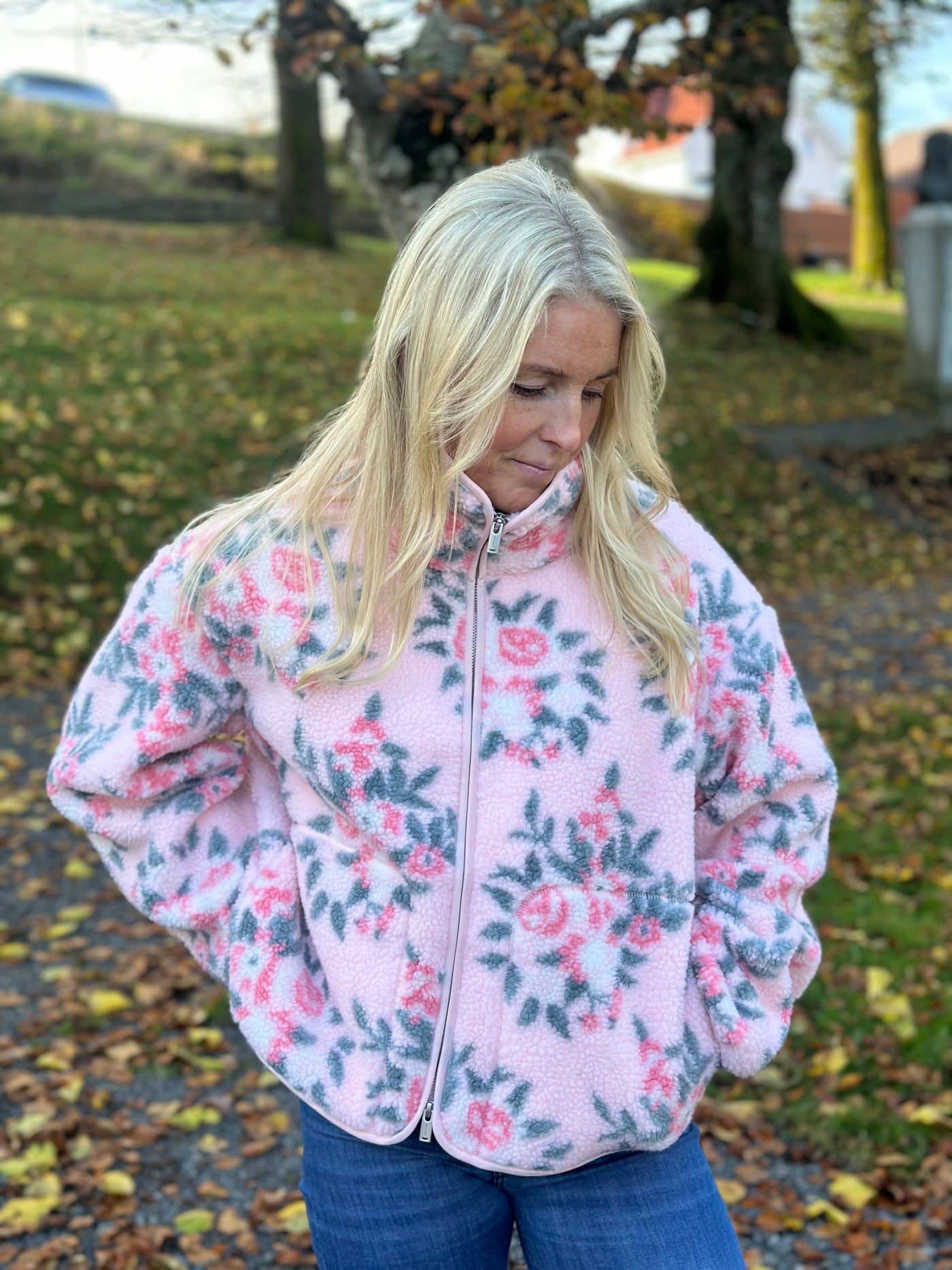 Rype Fleece Jacket, Light Pink Mix