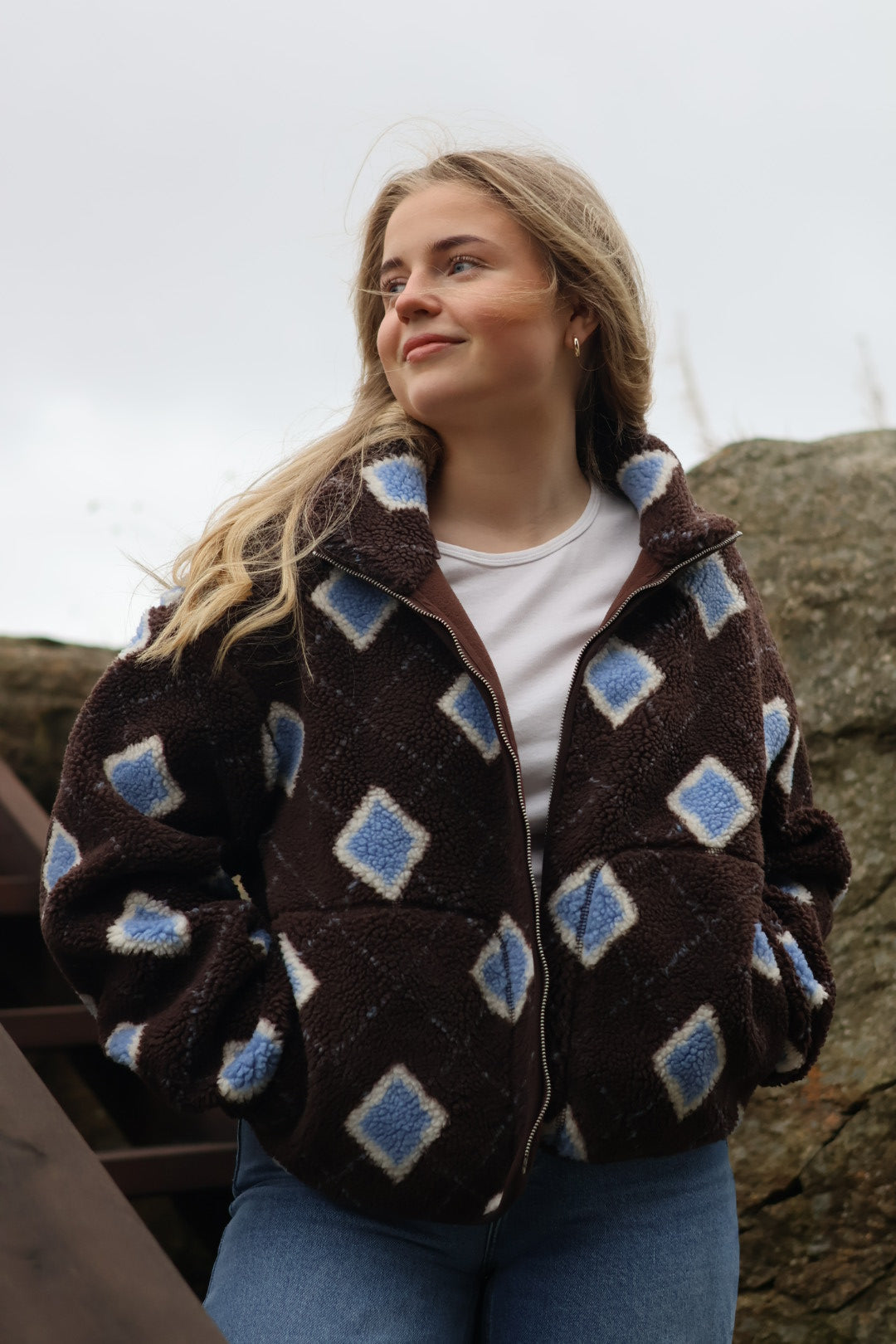 Rype Fleece Jacket, Brown Mix