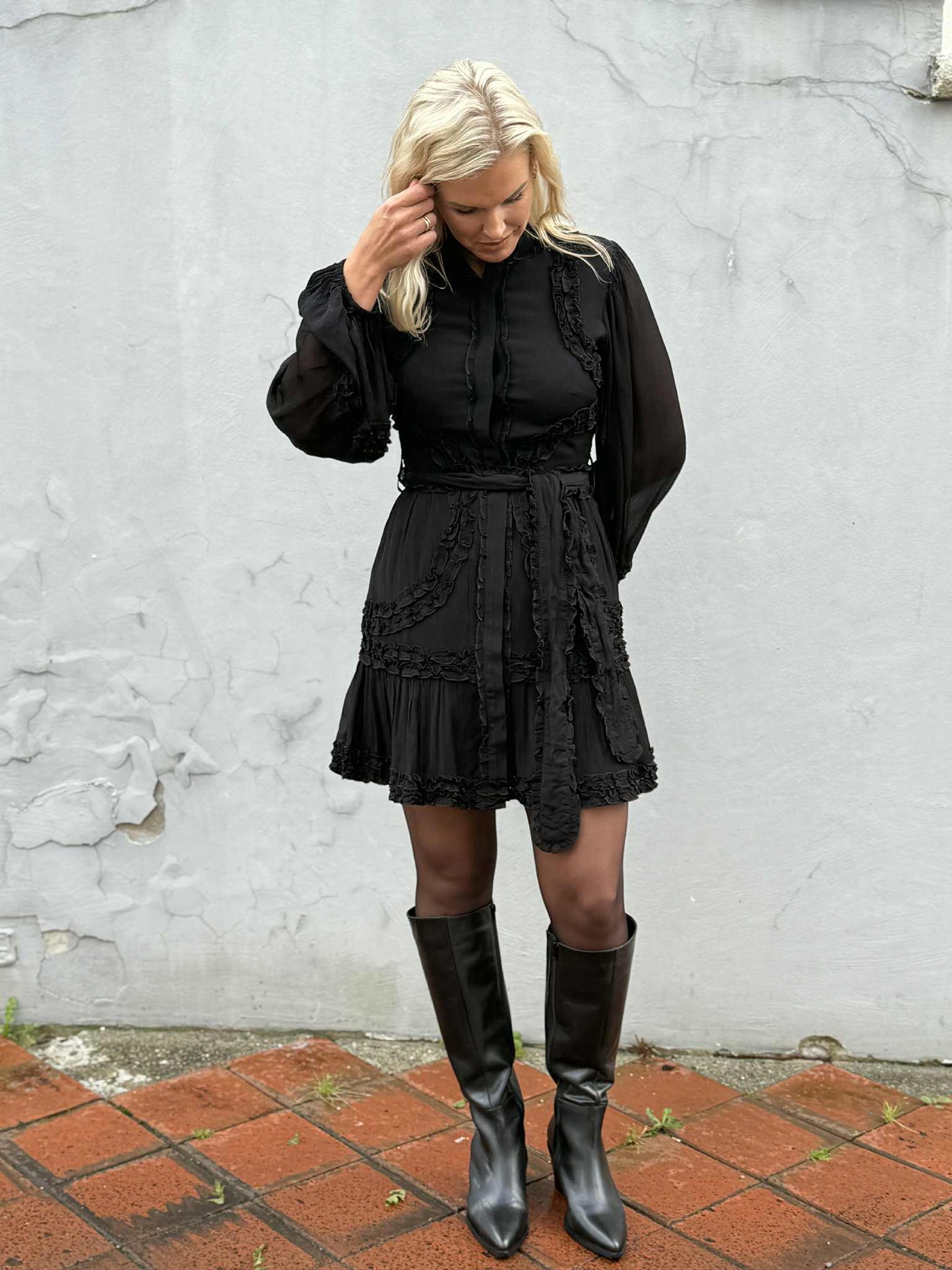 Violetta Mini Dress, Black
