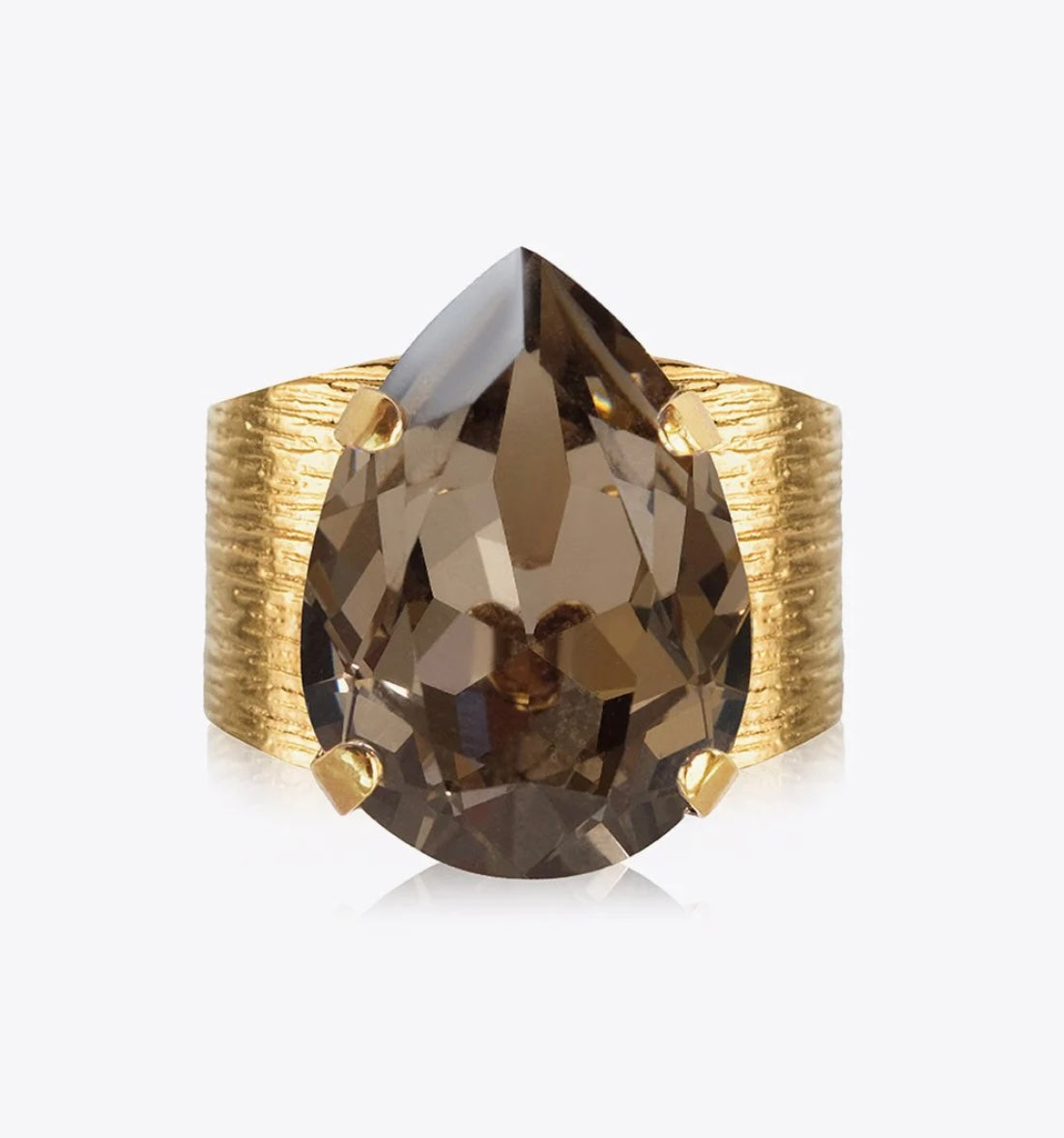 Classic Drop Ring Gold Greige