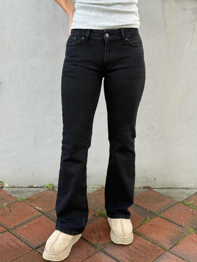 W Low Jeans, Black Washed