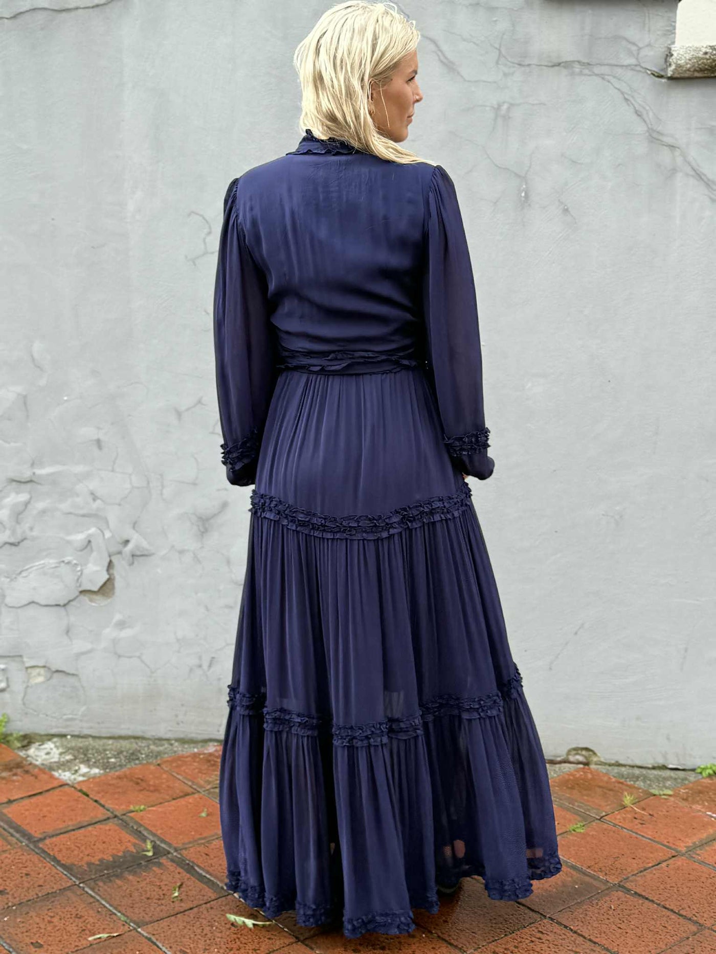 Violetta Maxi Dress, Dark Blue