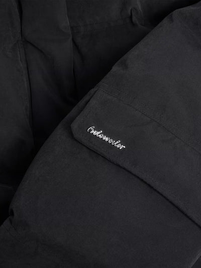 Steilia Brushed Down Jkt, Black