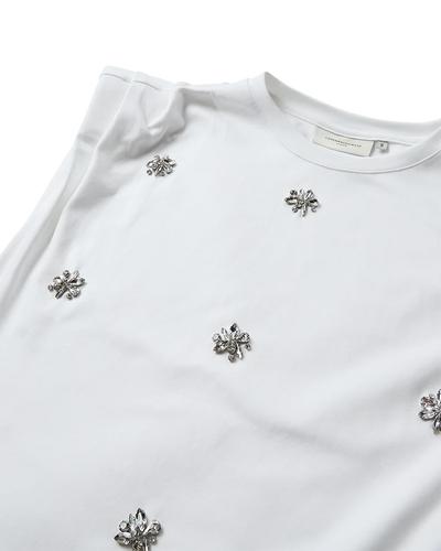 Muse Tee Crystals, Bright White
