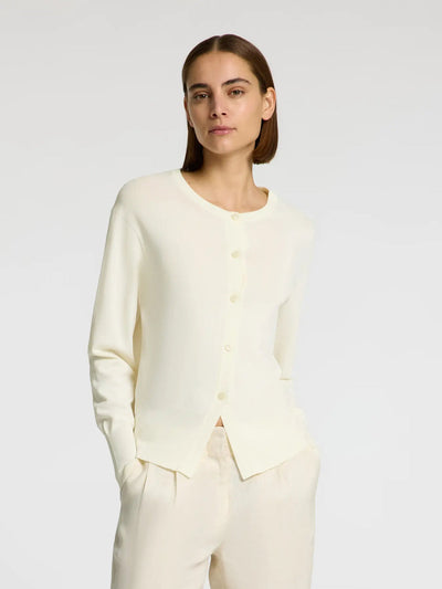 Calo LS Knit Cardigan, Birch