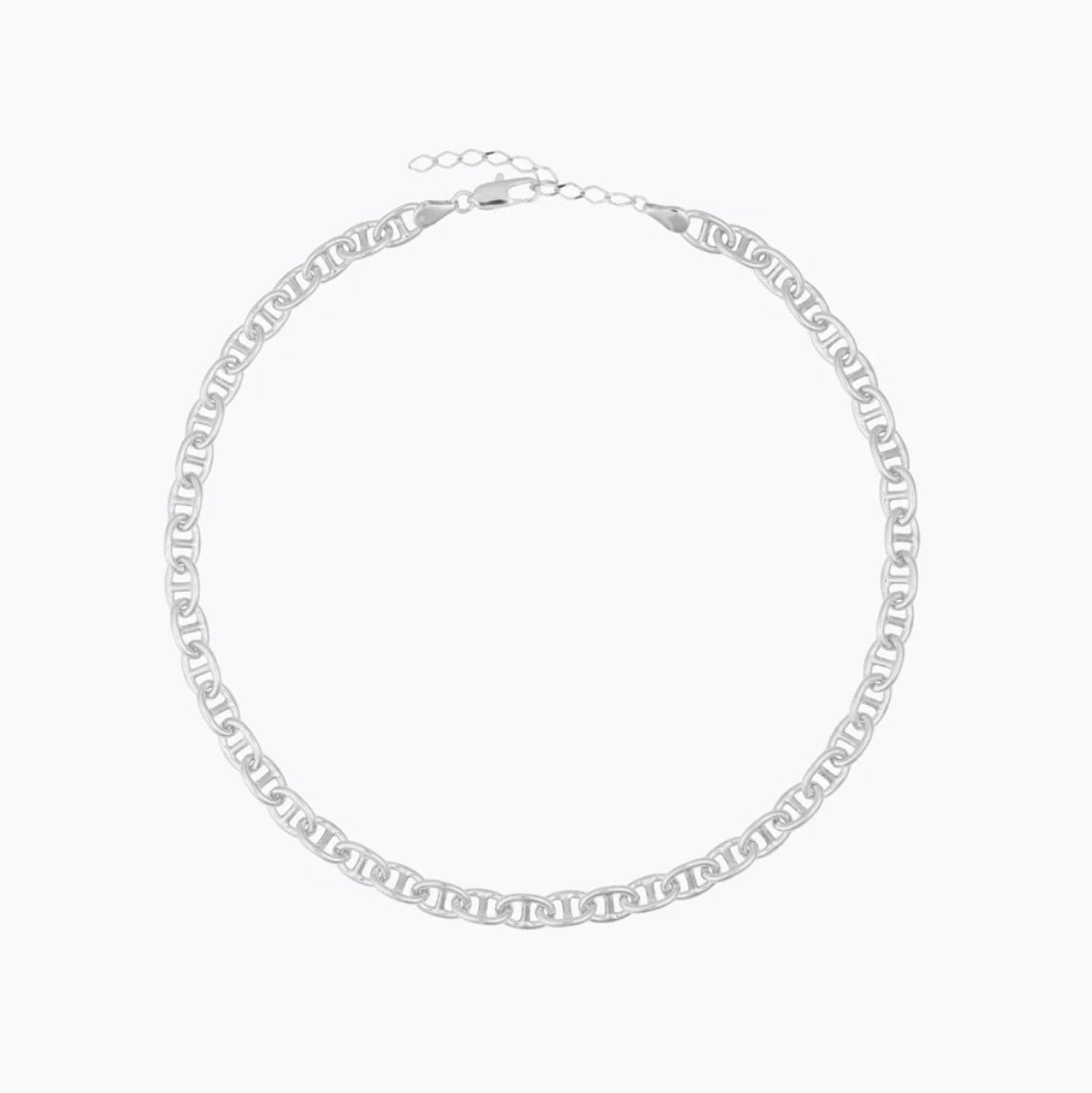 Betty Chain Necklace Rhodium