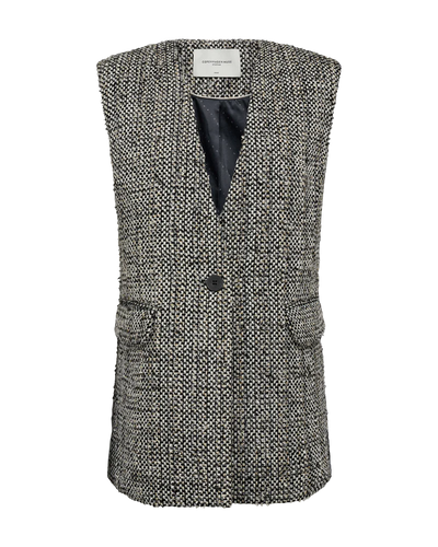 Rubi Waistcoat, Jet Stream w. Black