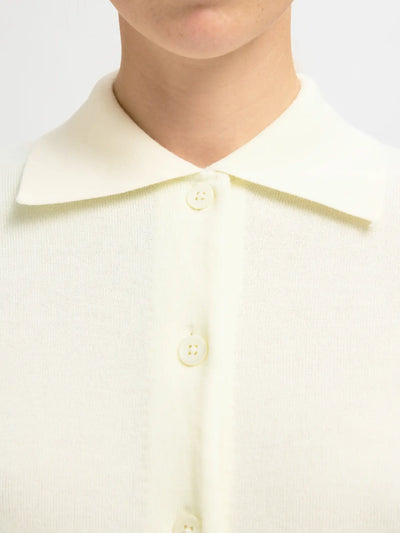 Thea LS Knit Button Collar Neck, Erget