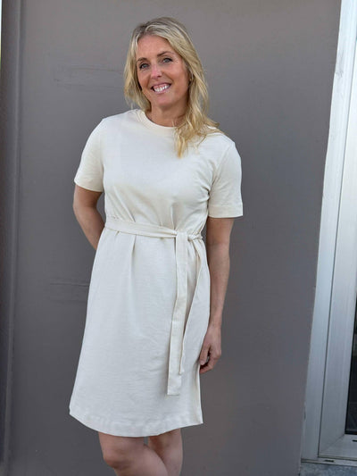 Essential SS Short Tee Dress, Birch