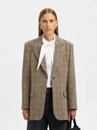 Relaxed Sille Blazer, Delicioso/Checks
