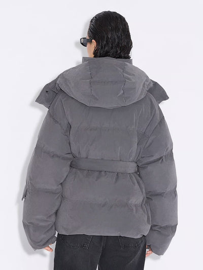 Steila Brushed Down Jacket, Grey