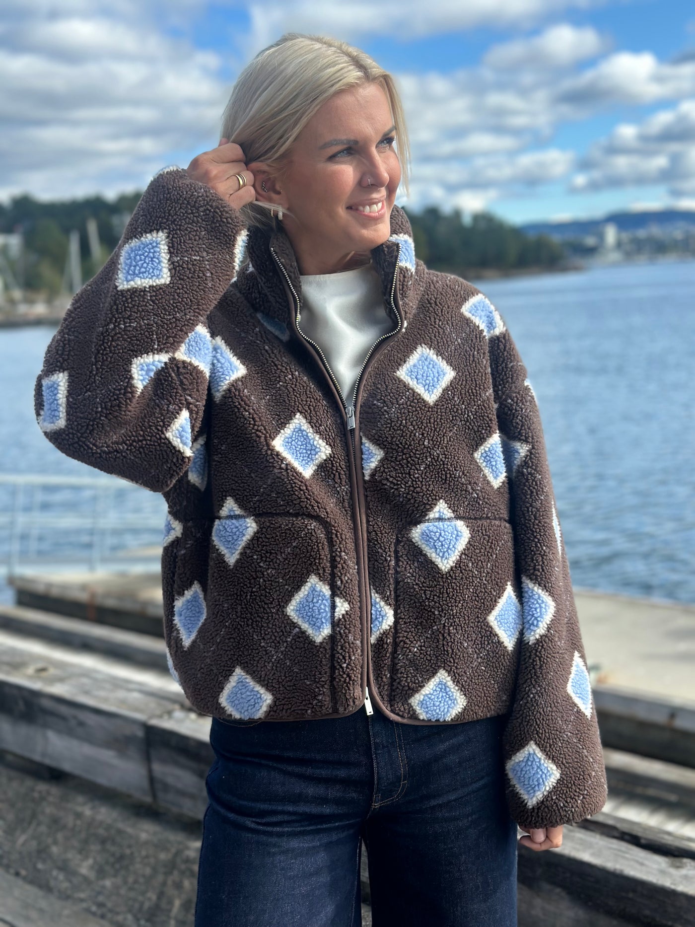 Rype Fleece Jacket, Brown Mix
