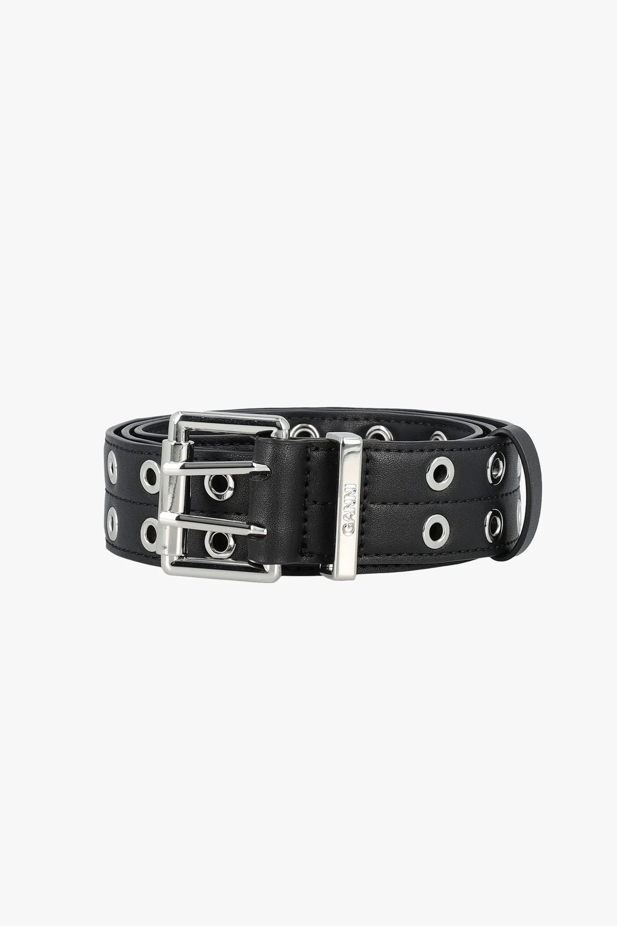 Double Eyelet Belt, Black