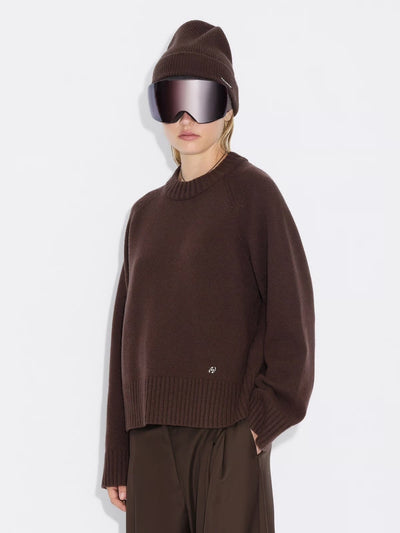 W Wool Crew, Dk. Brown