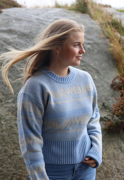 Ski Cropped Crew Lt. Blue