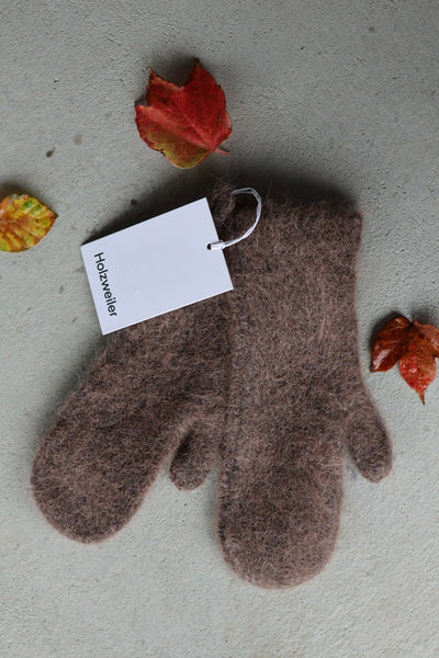 Tine Fluffy Mitteers, Dk Brown