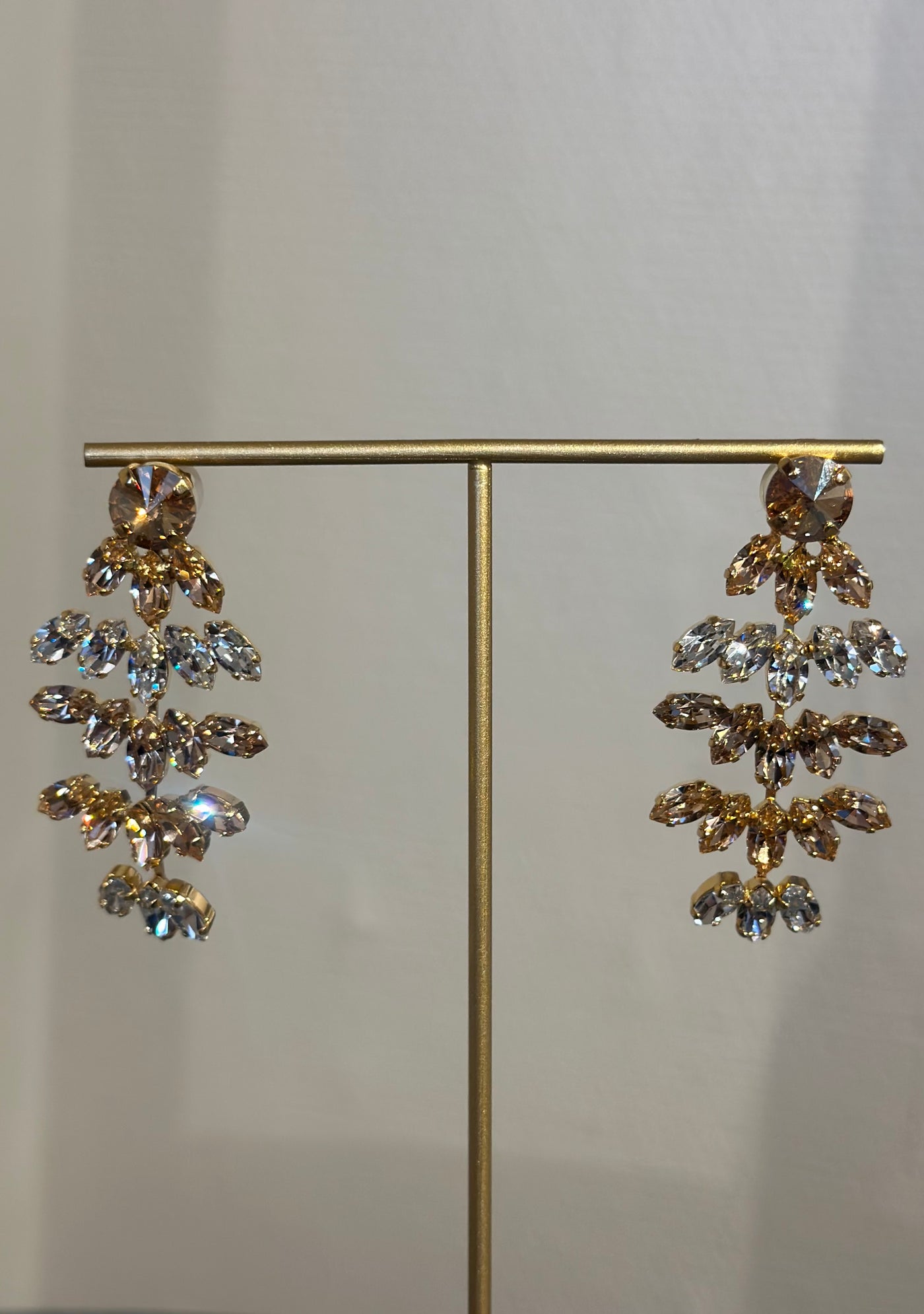 Mini Bonnie Earrings Gold Silk Combo