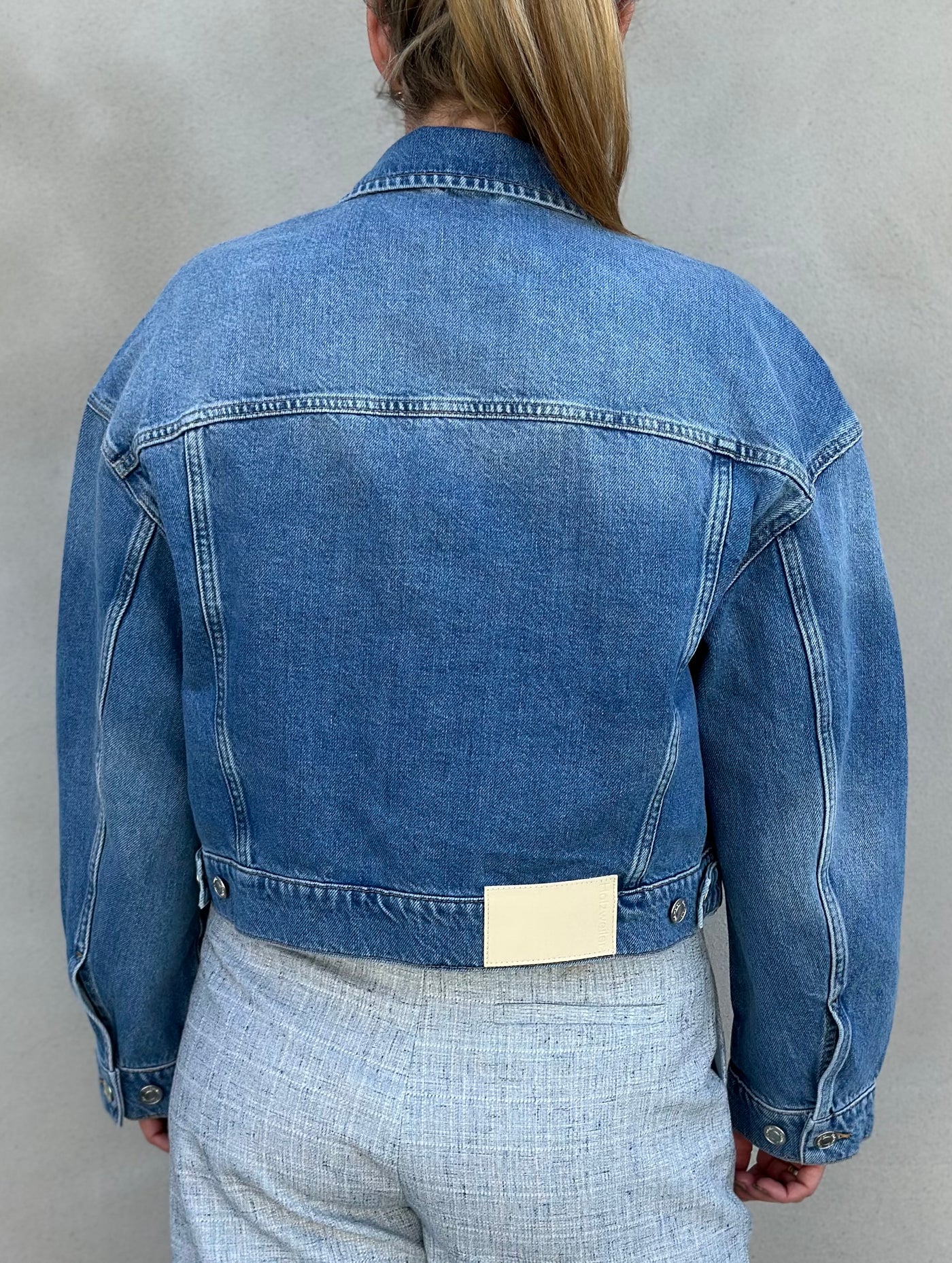 W. Cropped Denim Jacket Lt. Blue