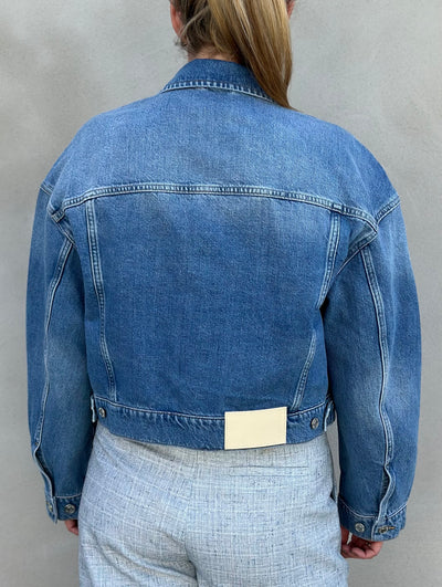 W. Cropped Denim Jacket Lt. Blue