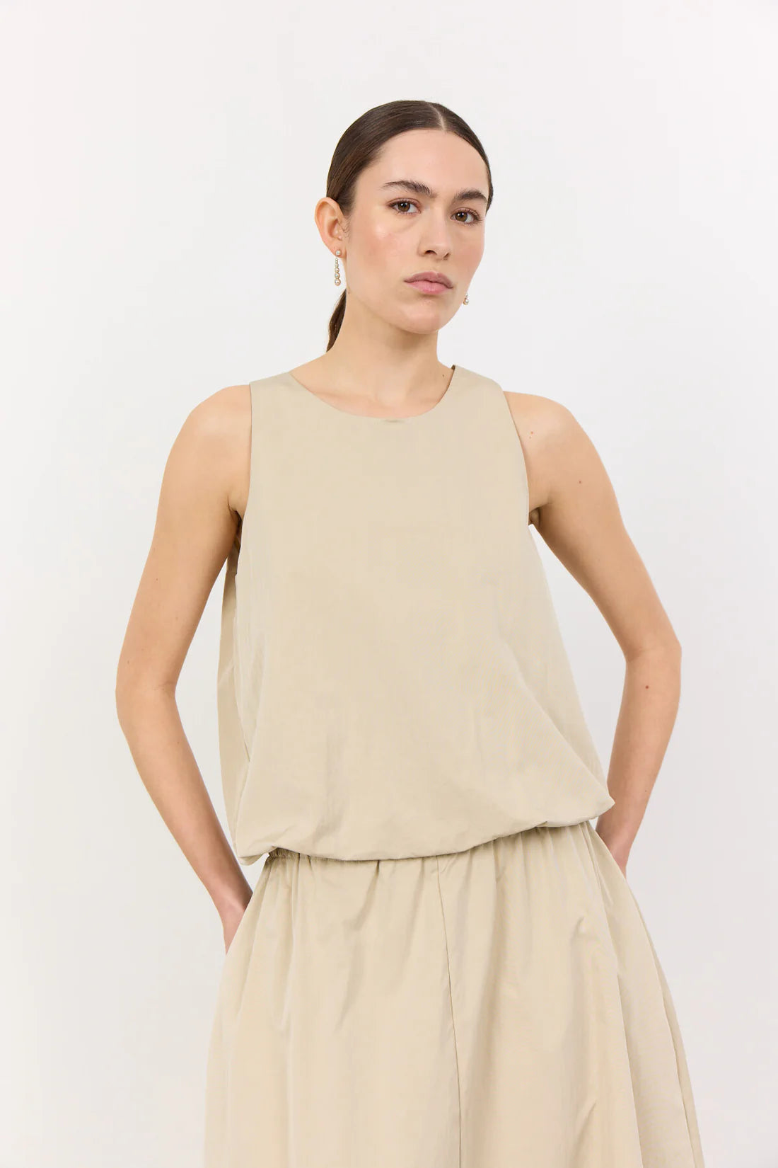 Lea 1 Top, Beige