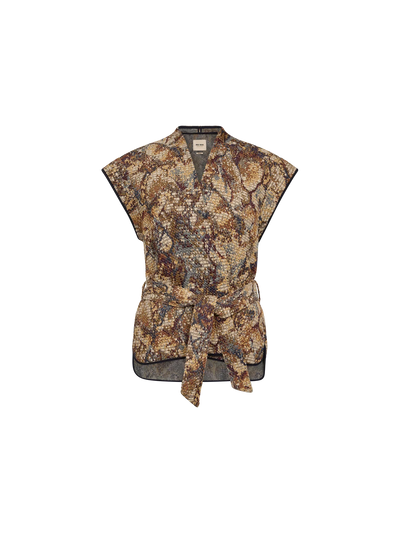 Oz Wired Vest, Ecru