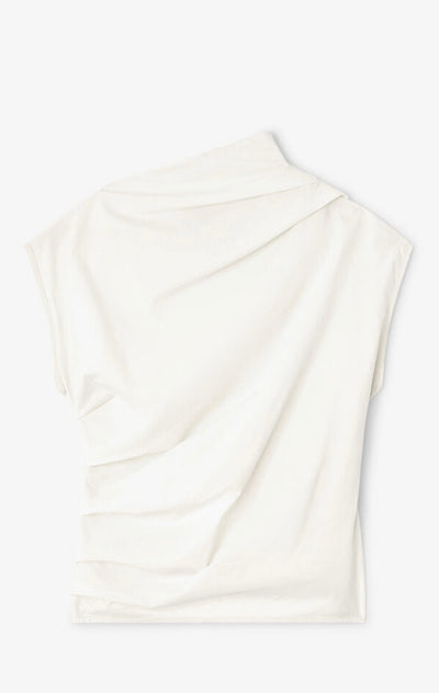Strech Cotton Ruched Top, Erget