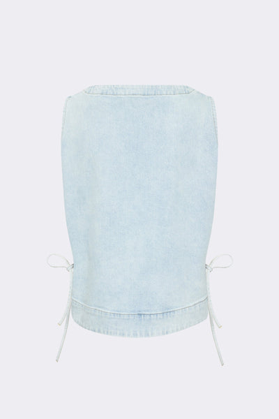 Kosa 9 Top, Light denim blue
