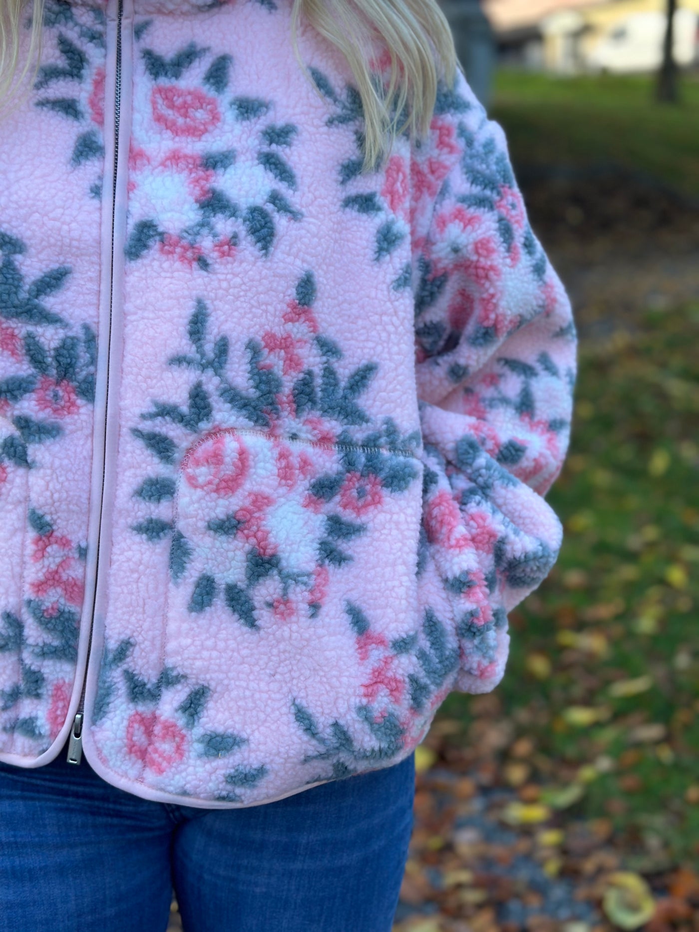 Rype Fleece Jacket, Light Pink Mix