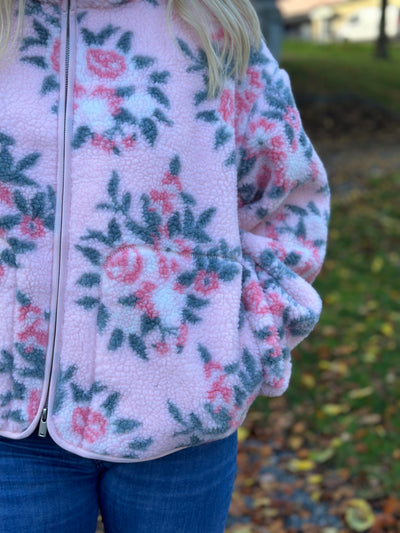Rype Fleece Jacket, Light Pink Mix