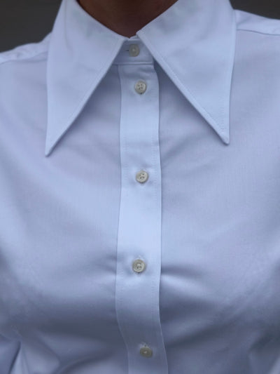 Nicolina Slim LS Shirt , Bright White