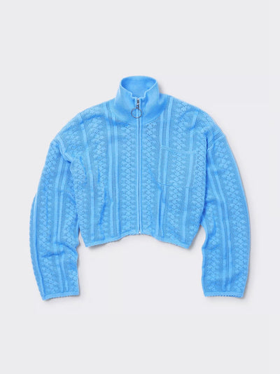 Tine Crochet Cardigan, Blue