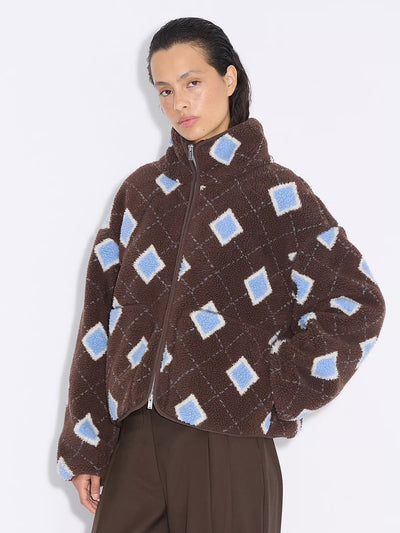 Rype Fleece Jacket, Brown Mix