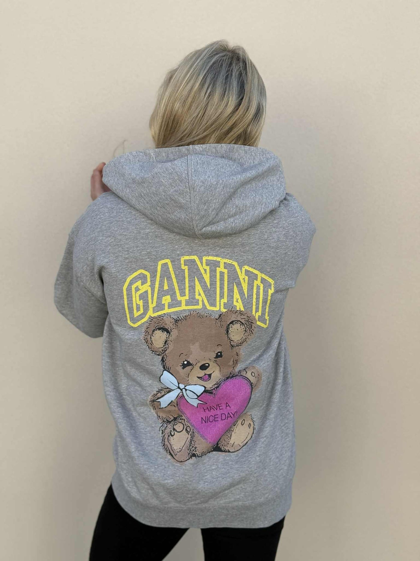 Isoli Teddy Oversized Zip Hoodie, Paloma Melange