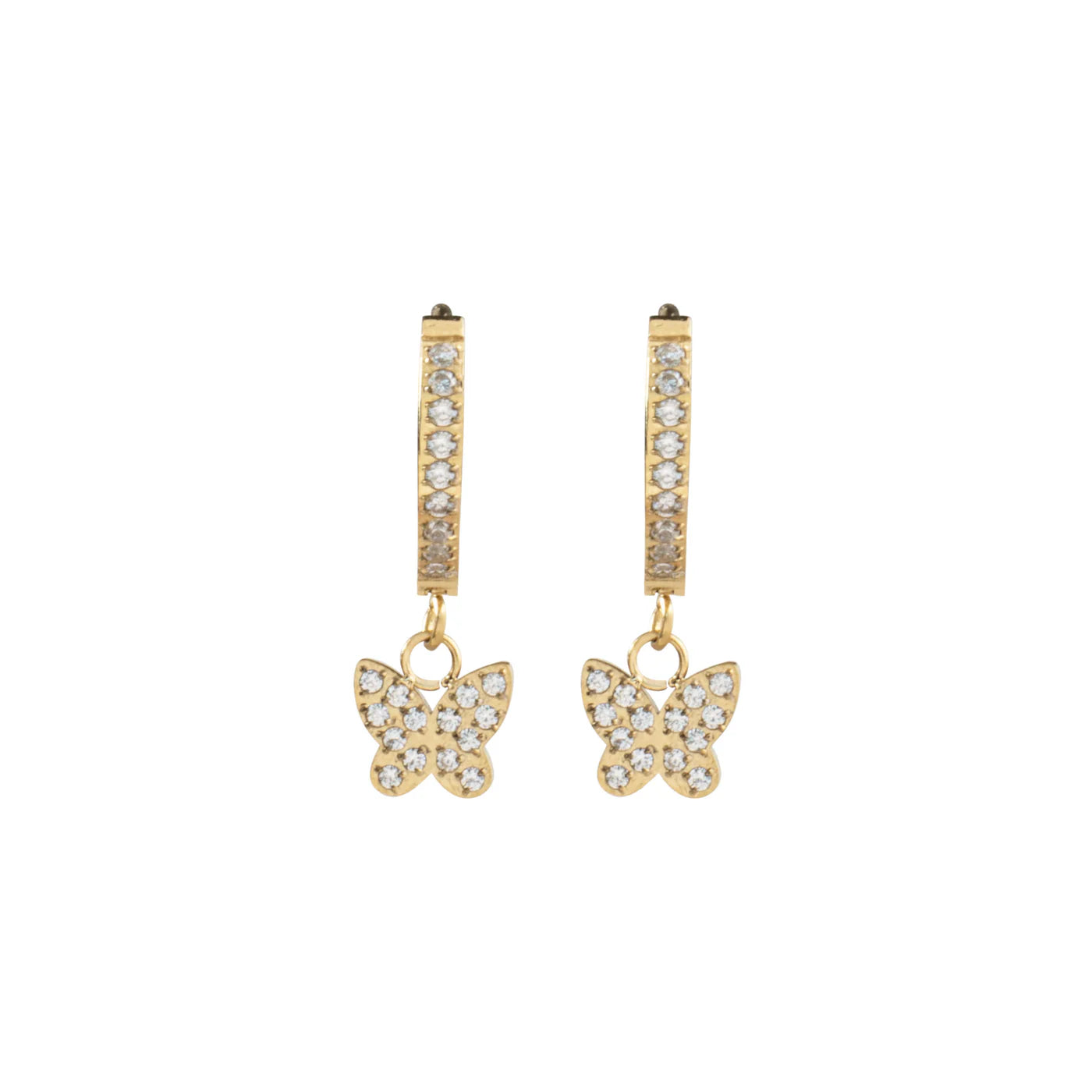 Crystal Butterfly Hoop, Crystal