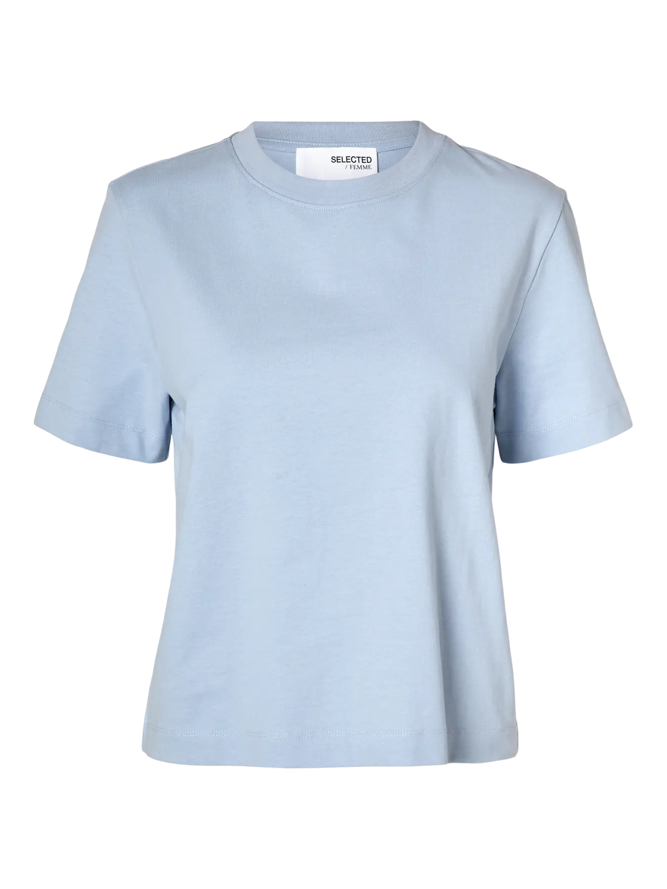 Essential SS Boxy Tee, Cashmere Blue