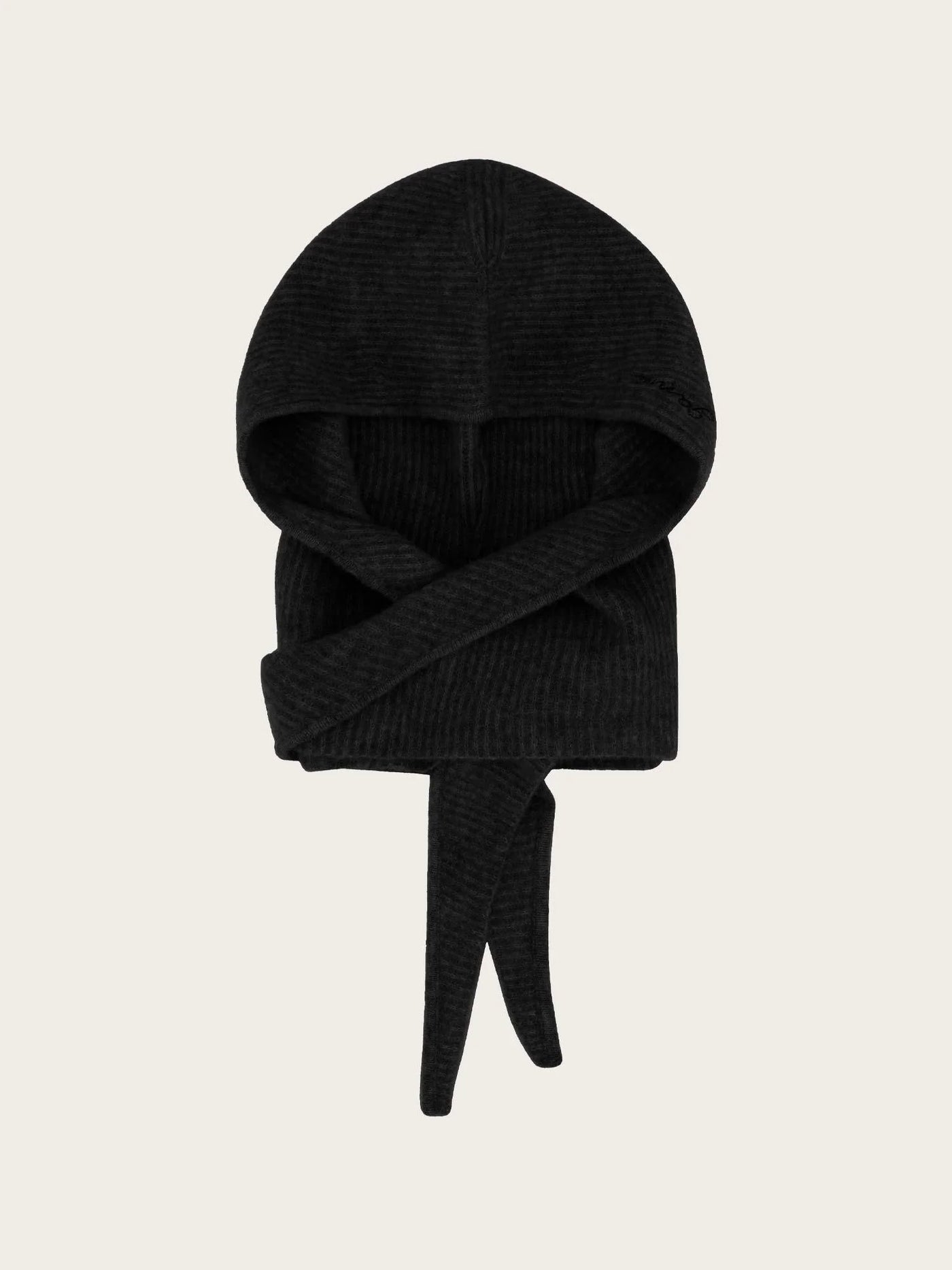 Soft Wool Balaclava, Black