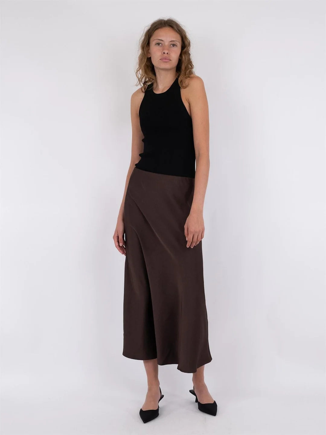 Bovary Skirt, Dark Brown